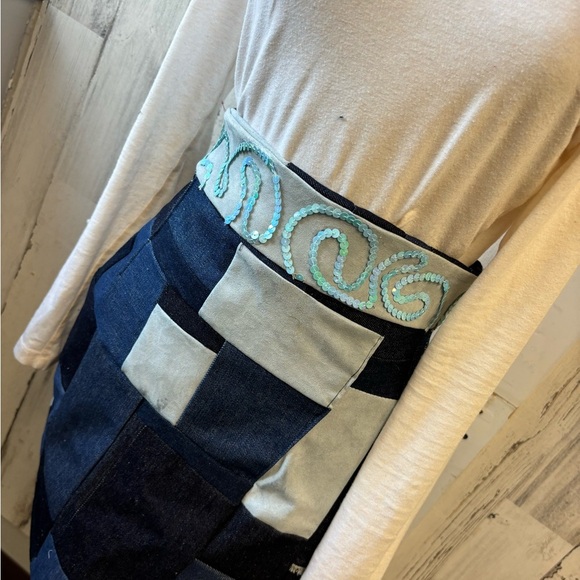 Custom made patchwork skirt - Picture 6 of 6